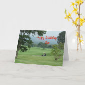 ハッピーバースデー カード (黄色い花)