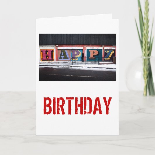 ハッピーバースデー カード (正面)