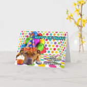 ハッピーバースデー! カード (黄色い花)