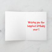 ハッピーバースデー カード (内部)