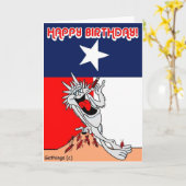 ハッピーバースデー カード (黄色い花)