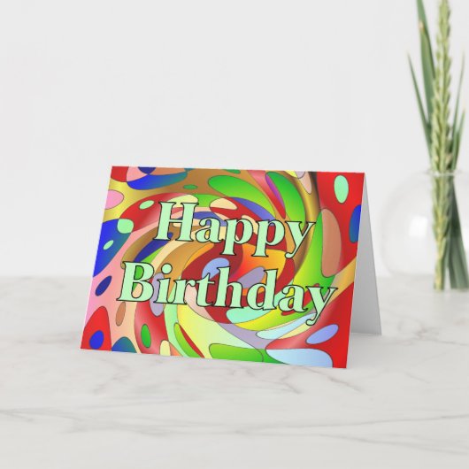 ハッピーバースデー カード (正面)