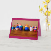 ハッピーバースデー! カード (黄色い花)