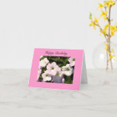 ハッピーバースデー カード (黄色い花)