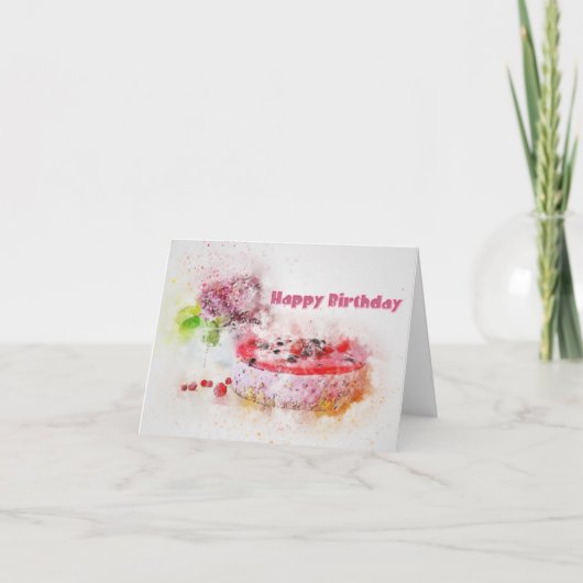 ハッピーバースデー カード (正面)