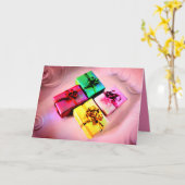 ハッピーバースデー! カード (黄色い花)