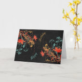 ハッピーバースデー カード (黄色い花)