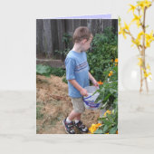 ハッピーバースデー カード (黄色い花)