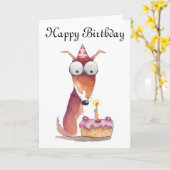 ハッピーバースデー カード (黄色い花)