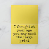 ハッピーバースデー カード (内部)