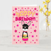 ハッピーバースデー カード (黄色い花)