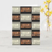 ハッピーバースデー カード (黄色い花)