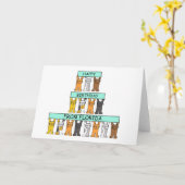 ハッピーバースデー カード (黄色い花)