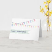 ハッピーバースデー カード (黄色い花)