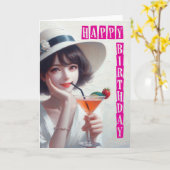 ハッピーバースデー カード (黄色い花)