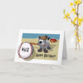 ハッピーバースデー! カード (黄色い花)