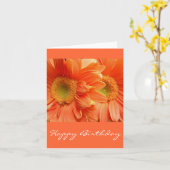 ハッピーバースデー カード (黄色い花)