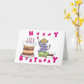 ハッピーバースデー! カード (黄色い花)