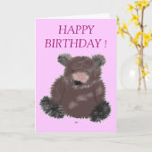 ハッピーバースデー! カード (黄色い花)