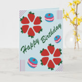 ハッピーバースデー カード (黄色い花)