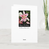 ハッピーバースデー! | カード (裏面)