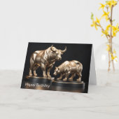 ハッピーバースデー カード (黄色い花)