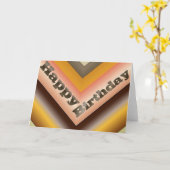 ハッピーバースデー カード (黄色い花)