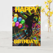 ハッピーバースデー! カード (黄色い花)