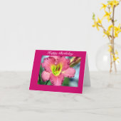 ハッピーバースデー カード (黄色い花)