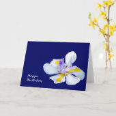 ハッピーバースデー カード (黄色い花)