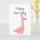 ハッピーバースデー カード (黄色い花)