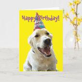 ハッピーバースデー カード (黄色い花)