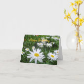 ハッピーバースデー カード (黄色い花)