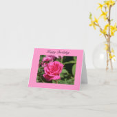 ハッピーバースデー カード (黄色い花)