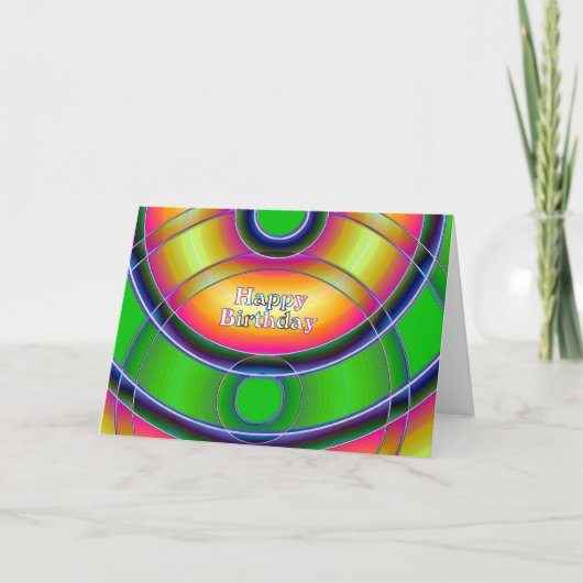 ハッピーバースデー カード (正面)