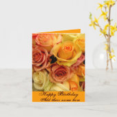 ハッピーバースデー_カード カード (黄色い花)