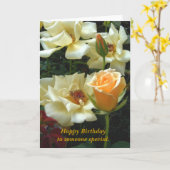 ハッピーバースデー_カード カード (黄色い花)