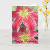 ハッピーバースデー_カード カード (黄色い花)