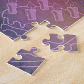 ハッピーバースデー – ガー吹ルズアウトキャンドル – おもしろい  ジグソーパズル (側面)