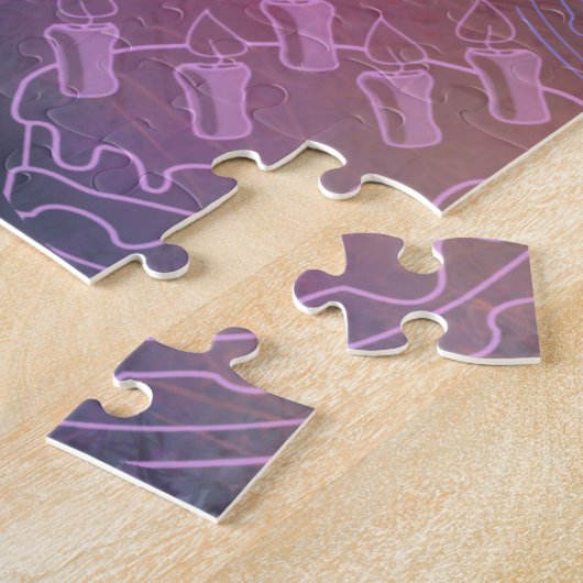 ハッピーバースデー – ガー吹ルズアウトキャンドル – おもしろい ジグソーパズル (側面)