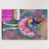 ハッピーバースデー – ガー吹ルズアウトキャンドル – おもしろい  ジグソーパズル (横)