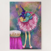 ハッピーバースデー – ガー吹ルズアウトキャンドル – おもしろい ジグソーパズル (縦)