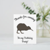 ハッピーバースデー キウイトロピカルバード サンキューカード (スタンド正面)