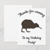 ハッピーバースデー キウイトロピカルバード サンキューカード (正面/裏面)