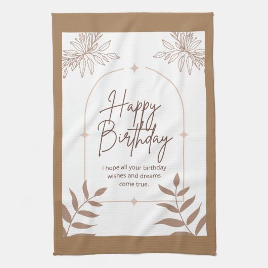 ハッピーバースデー キッチンタオル (縦)