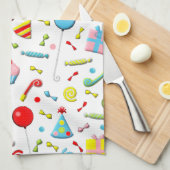 ハッピーバースデー キッチンタオル (四つ折り)