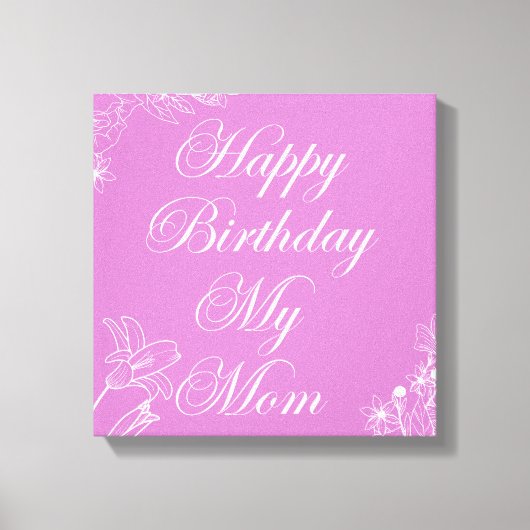 ハッピーバースデー キャンバスプリント (正面)