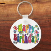 ハッピーバースデー キーホルダー (正面)