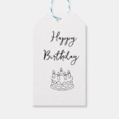 ハッピーバースデー ギフトタグ (正面)