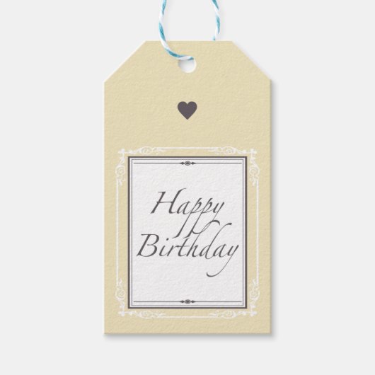 ハッピーバースデー ギフトタグ (正面)